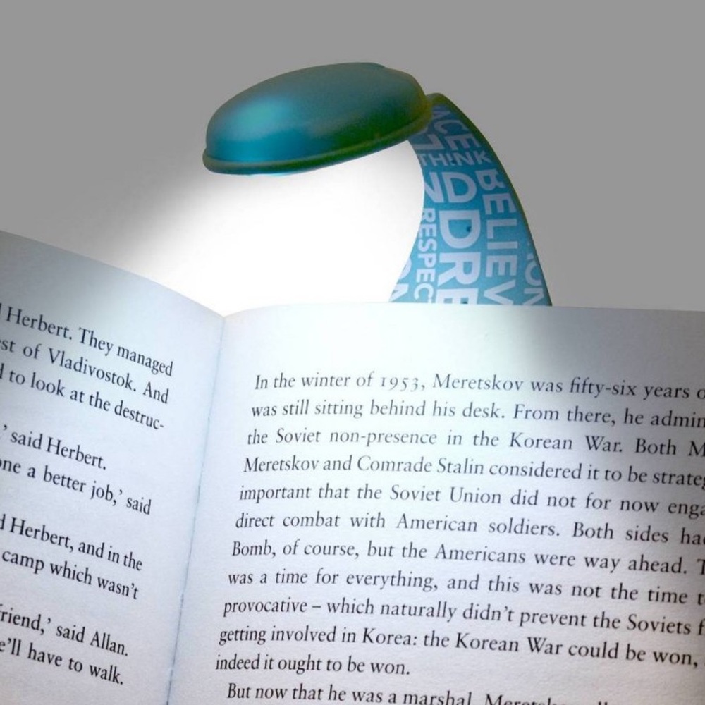 Flexilight Booklight & Bookmark in Blue